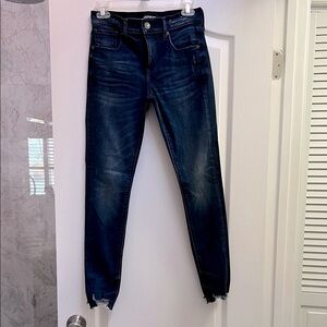 Express Women's Midnight Blue Skinny Jeans